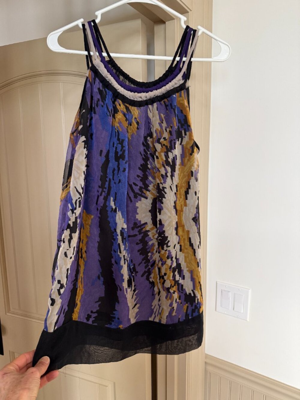 Blue Velvet Brand Sleeveless Top, size M